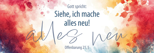 Gott spricht: Siehe, ich mache alles neu - Motiv Bunte Farben (10 Lese