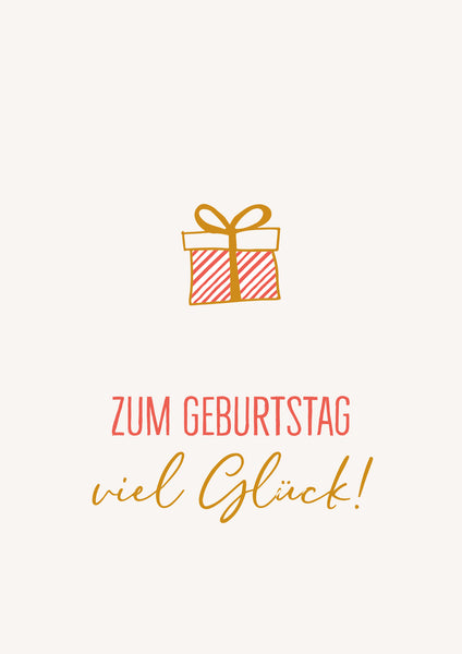Zum Geburtstag viel Glück ( 6 Postkarten Geburtstag)