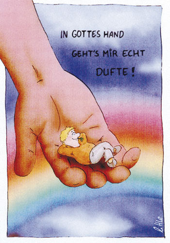 gottes hände sind wie ein großes zelt In Hand gehts mir echt dufte! Kategorie Antipasti & Appetizer Size:5' x 26'2